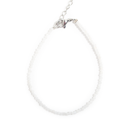 White Moonstone Bracelet - 2-3mm