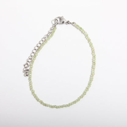 Peridot Bracelet - 2-3mm