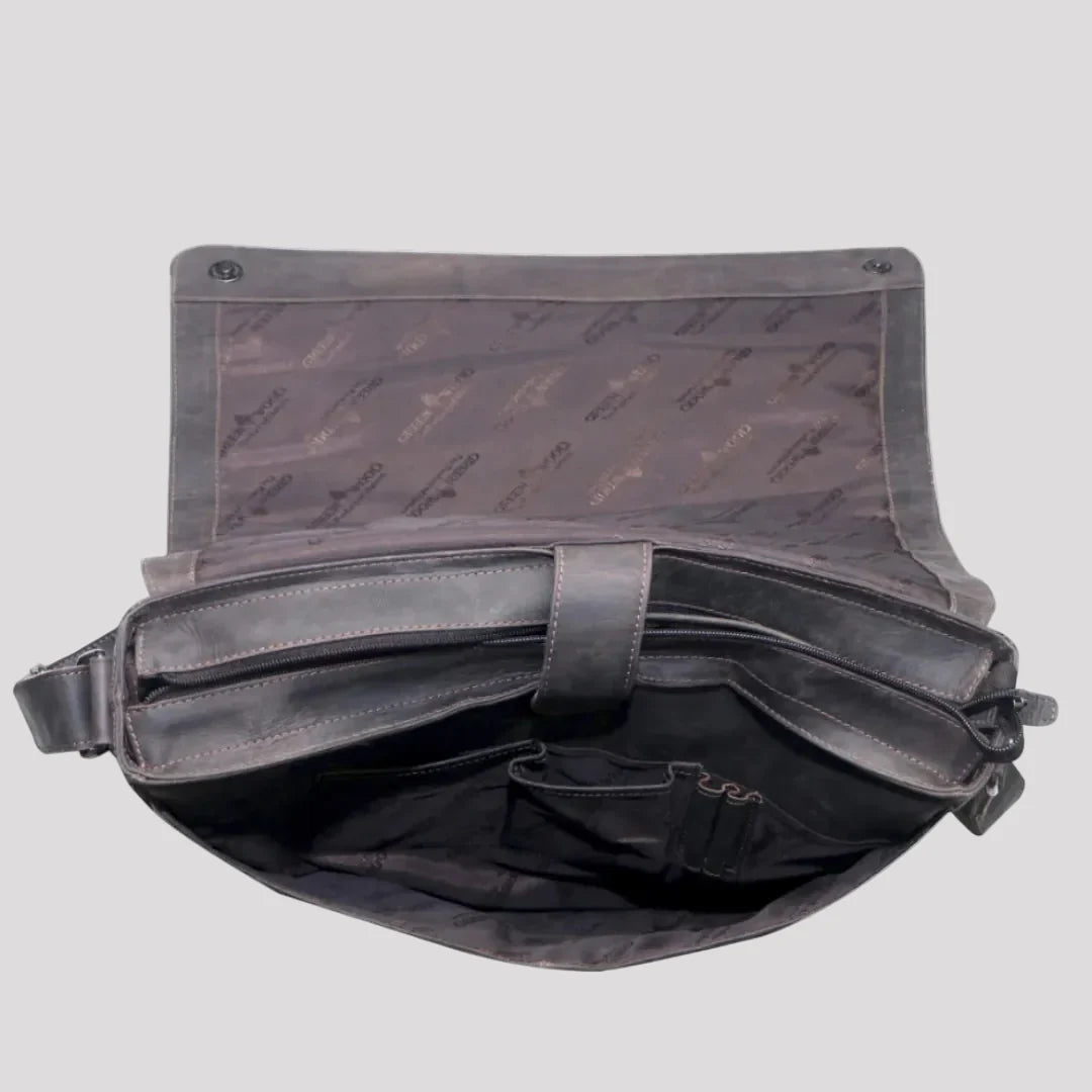 Sacoche pour ordinateur portable en cuir Greenwood