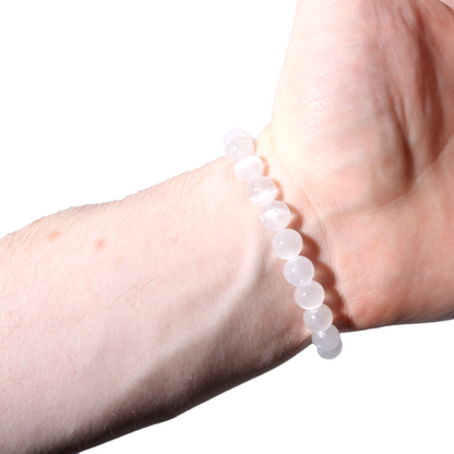 Selenite Round Bracelet - 8mm