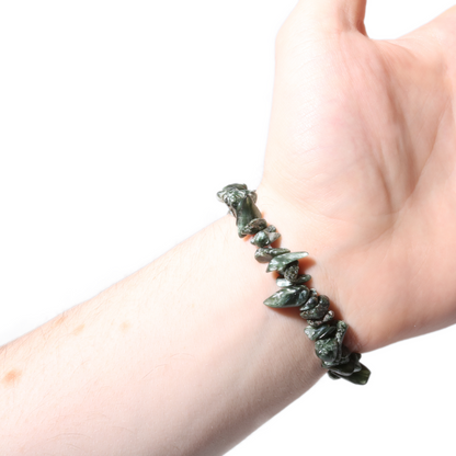Seraphinite Chip Bead Bracelet