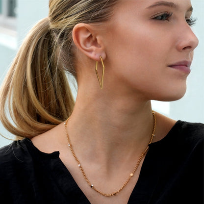 Style PENIQUIK: Collier chaîne à perles en zircone