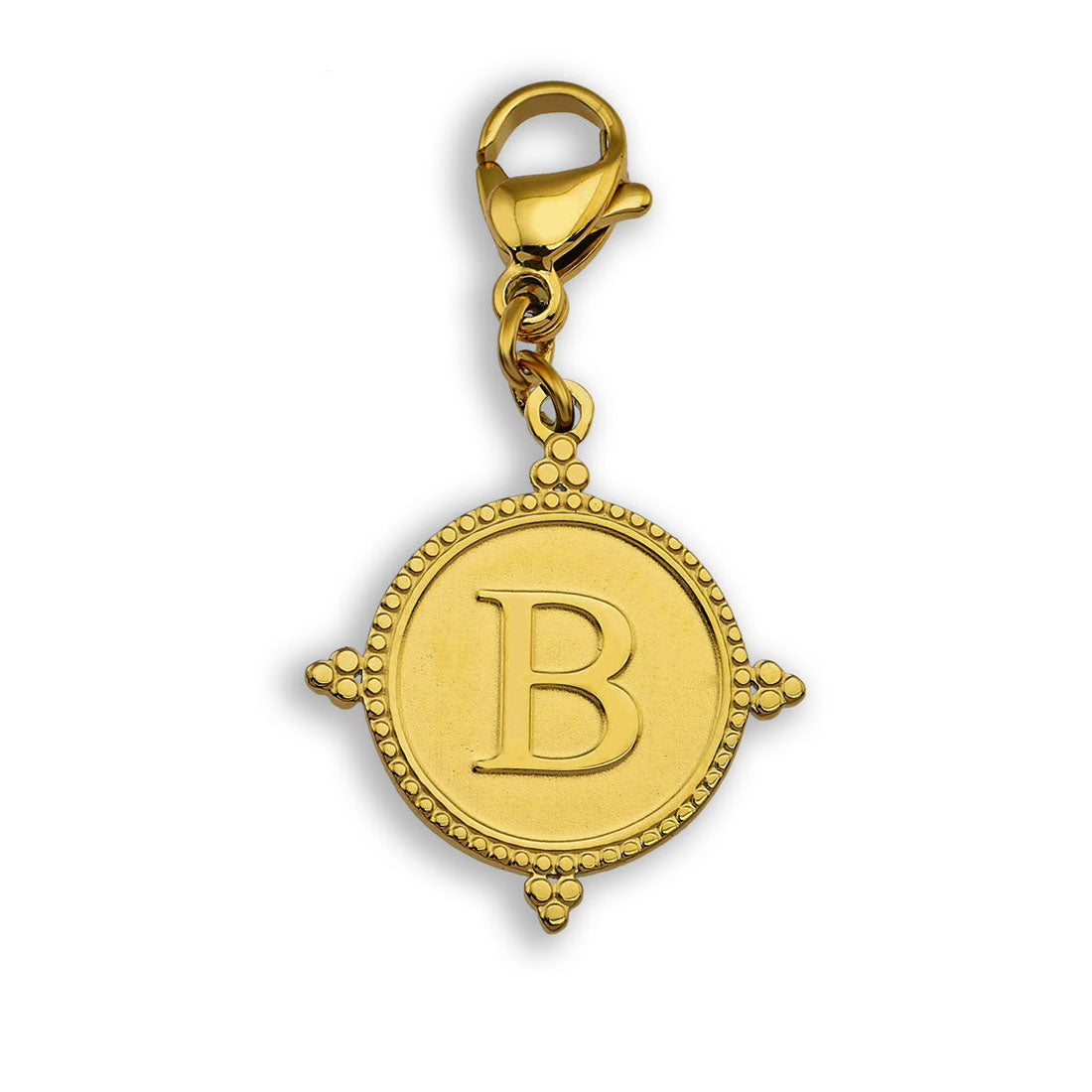 Gold Ornate Alphabet Letter Charms (A–Z) for Necklaces & Bracelets