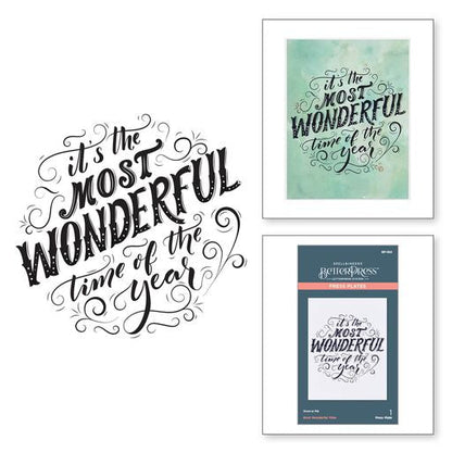 Plaque d'impression « Most Wonderful Time » de la collection BetterPress Christmas