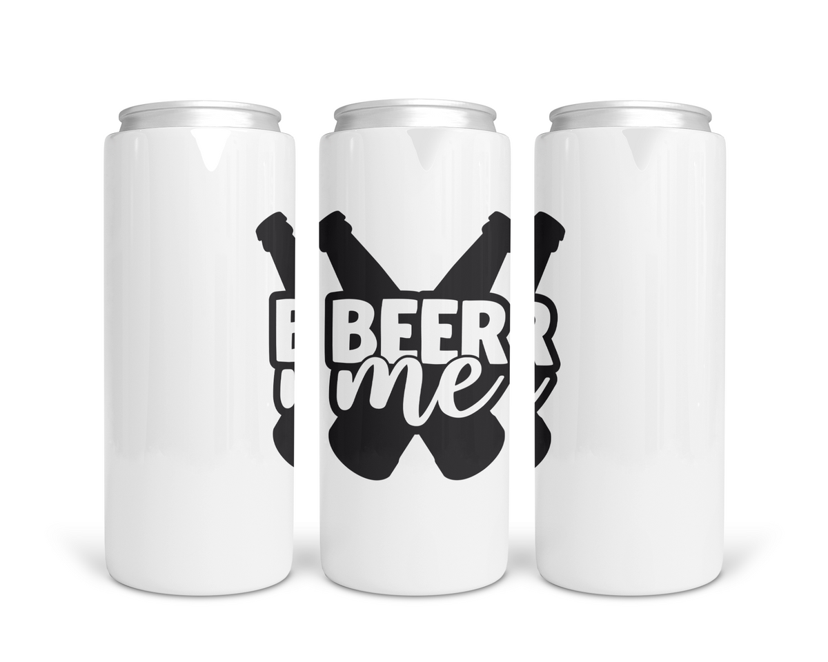 Koozie en acier inoxydable grand format Beer Me