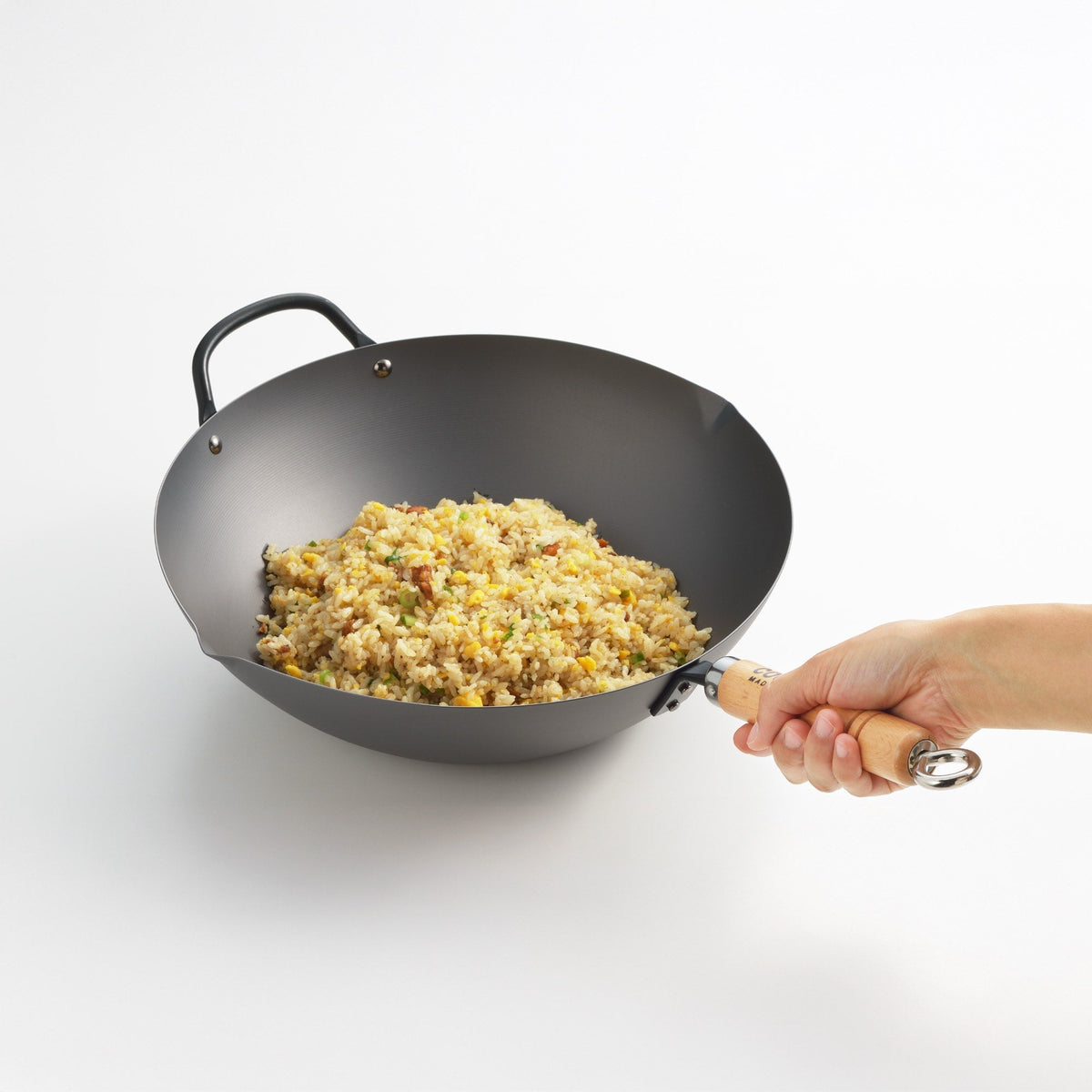 Yoshikawa Cook-Pal Ren 36cm Nitrided Carbon Steel Beijing Wok
