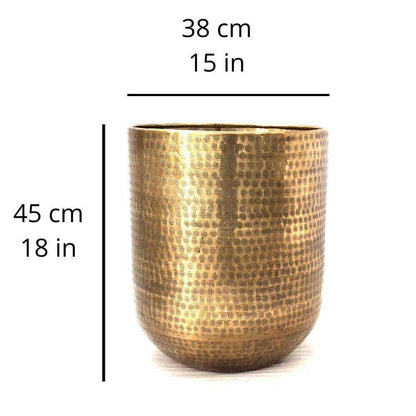 Bertooo - Cache-pot Mid-Century en laiton