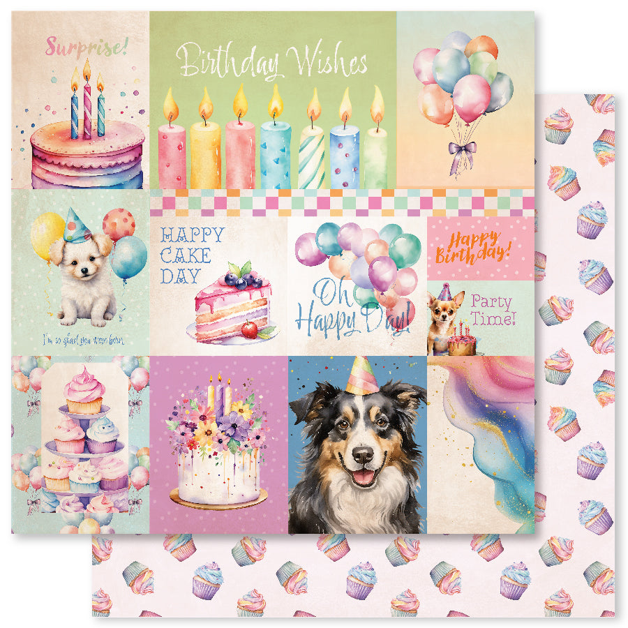Collection de papier 30x30 Anniversaire amusant 33258