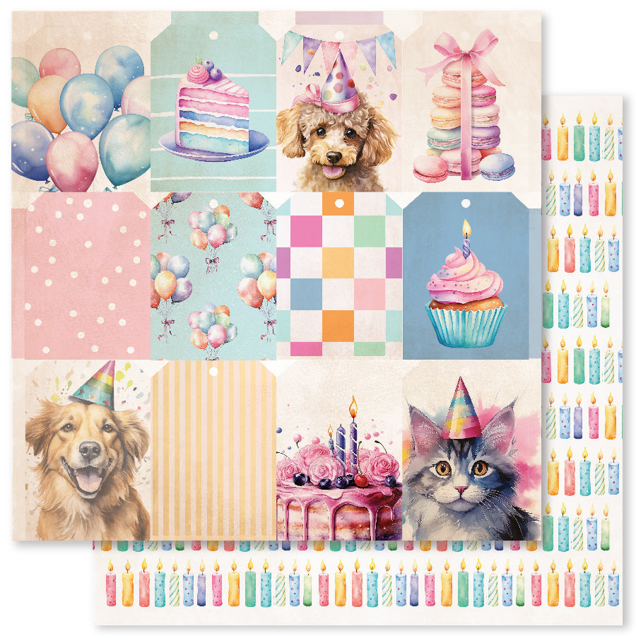 Collection de papier 30x30 Anniversaire amusant 33258