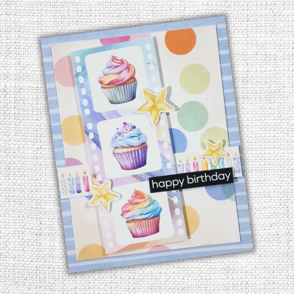 Collection de papiers 30x30 cm Les essentiels amusants d'un anniversaire 33282