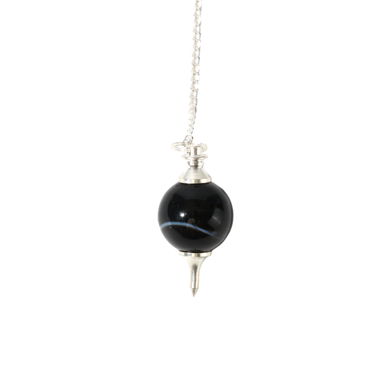 Black Onyx Ball and Point Pendulum - 3 Pack