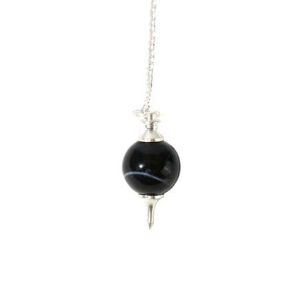 Black Onyx Ball and Point Pendulum - 3 Pack