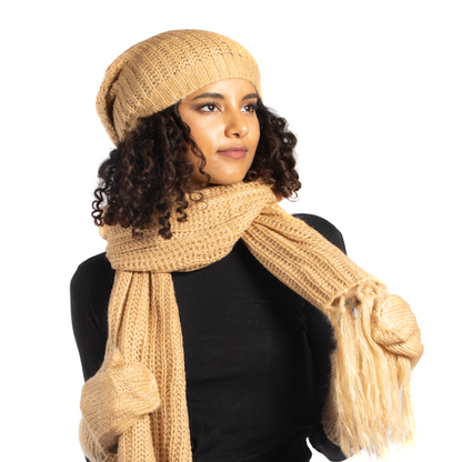 Bonnet en tricot simple avec lien arrière