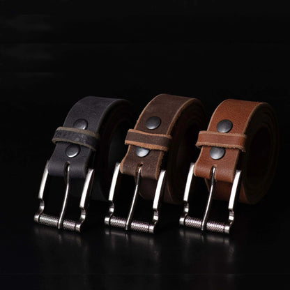 The Pinnacle Belt - Black 100 % Premium Leather Belt