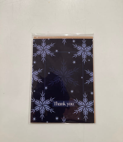 Thank You Snowflake Greeting Card