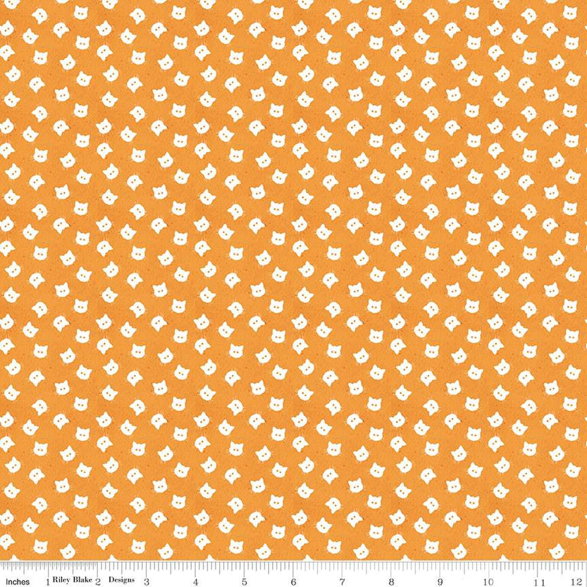 Riley Blake - Costume Maker's Acte II - Boutons Scaredy Cat Orange - C16008-ORANGE