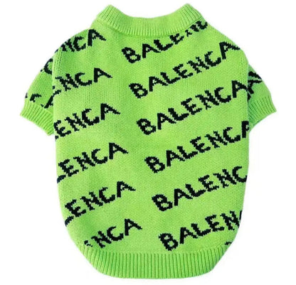 Pull pour chien Pawlenciaga | Pull tricoté pour chien
