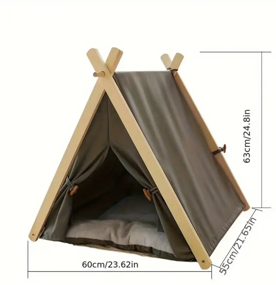 Lit tente nordique pour chien | Lit cocon pour animaux de compagnie