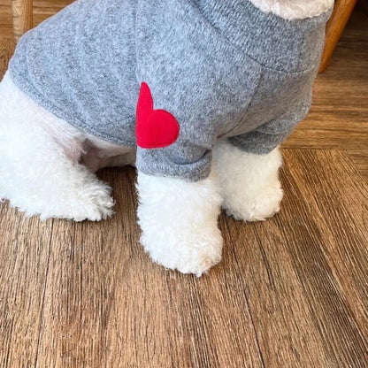 Pull pour chien | Pull pour chien en forme de cœur
