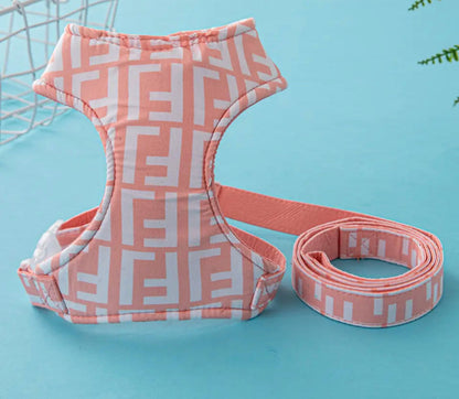 Ensemble harnais et laisse Furendi Blossom pour chien | Accessoires de promenade coordonnés