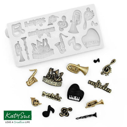 Miniature Music Set Silicone Mould