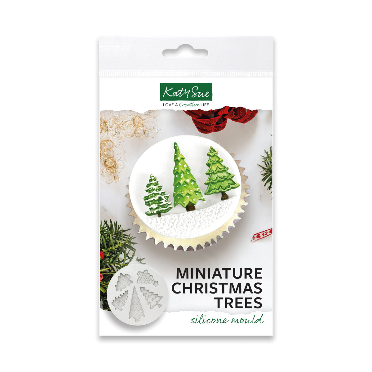 Moule en silicone Sapins de Noël miniatures