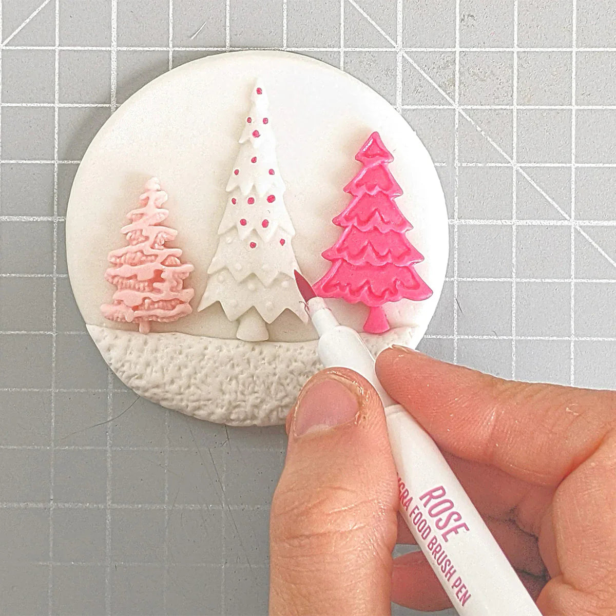 Moule en silicone Sapins de Noël miniatures