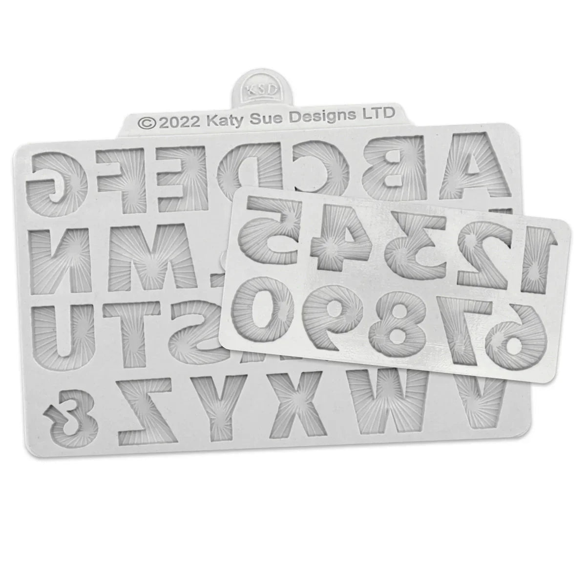 Starburst Alphabet and Numbers Silicone Mould Set of 2