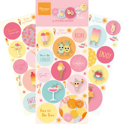 Autocollants Marianne Design - Fresh Lemonade de Marleen