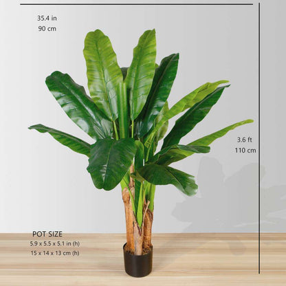 Bananier artificiel en pot Cali 109 cm