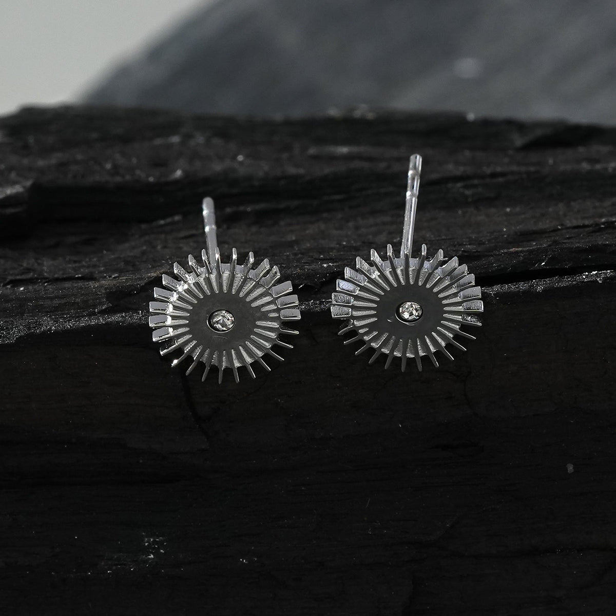 Boucles d'oreilles clous « Night Star » Argentées Style CAPITOLA