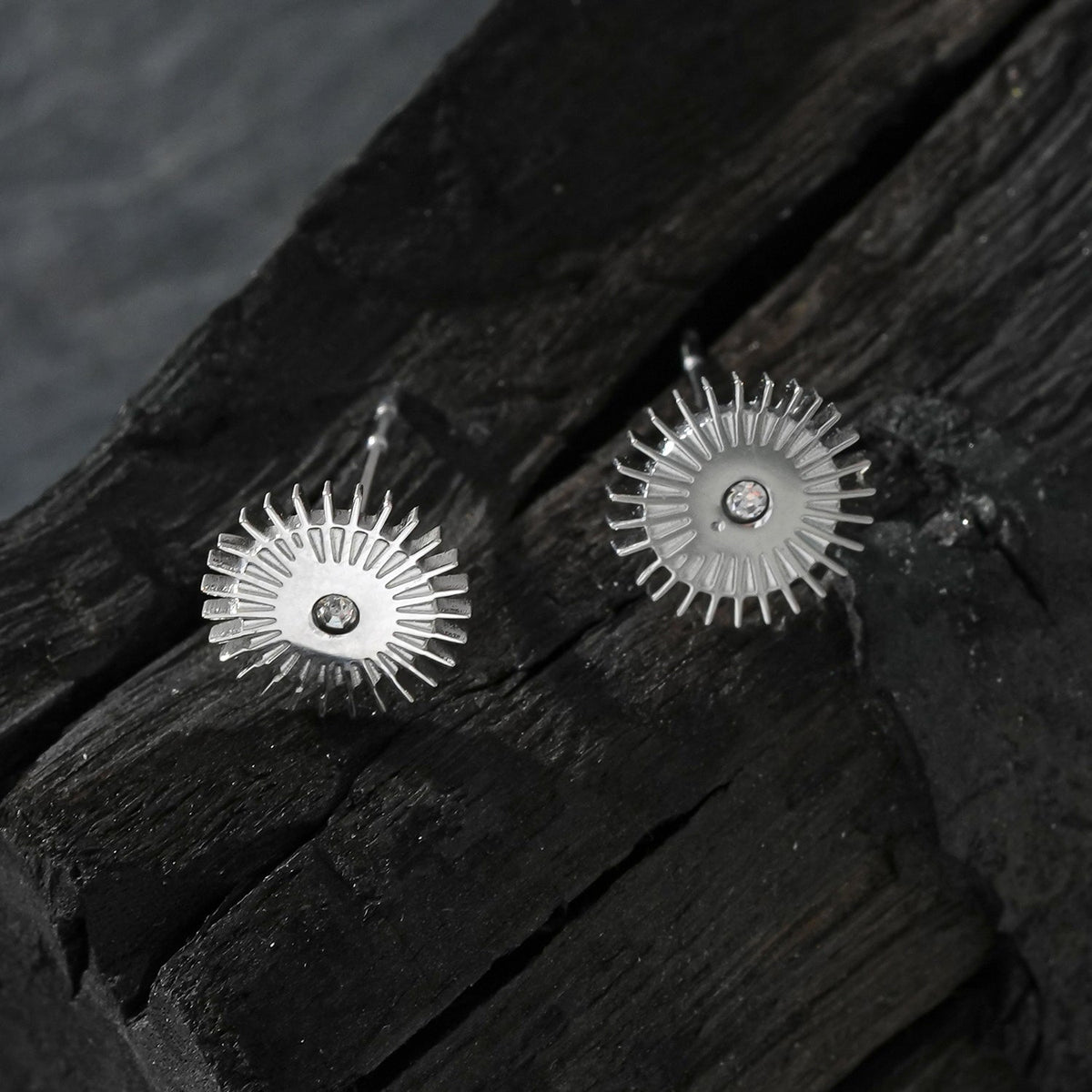 Boucles d'oreilles clous « Night Star » Argentées Style CAPITOLA