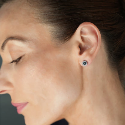 Boucles d'oreilles clous « Night Star » Argentées Style CAPITOLA
