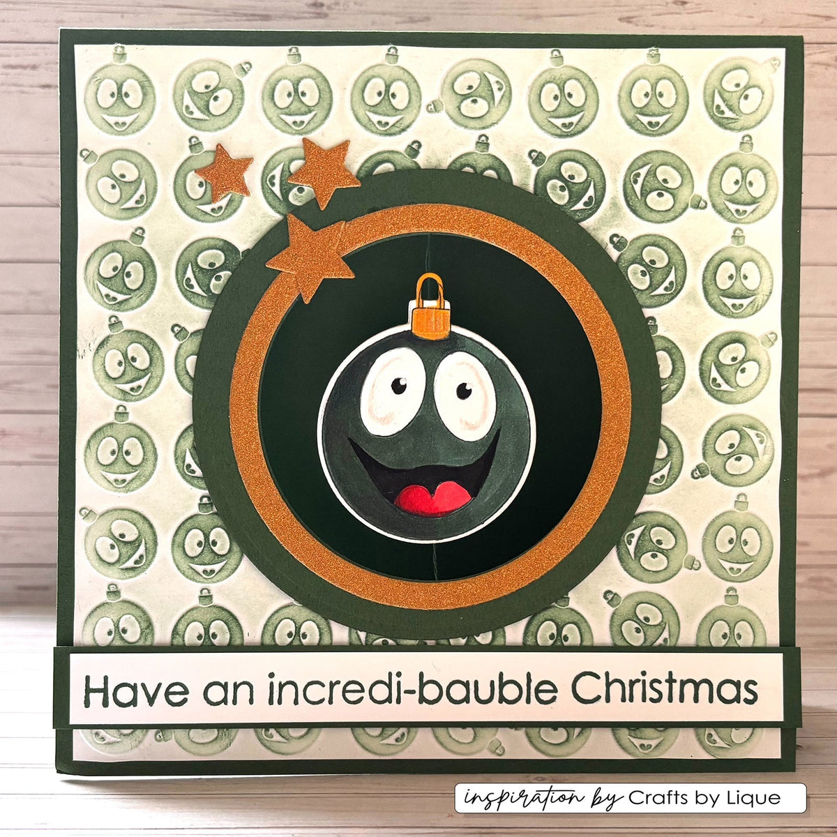 Vaessen Creative • Tampons transparents Boules de Noël 2 12 pièces
