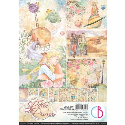 Ciao Bella Le Petit Prince Bloc Créatif A4 9 feuilles/paquet