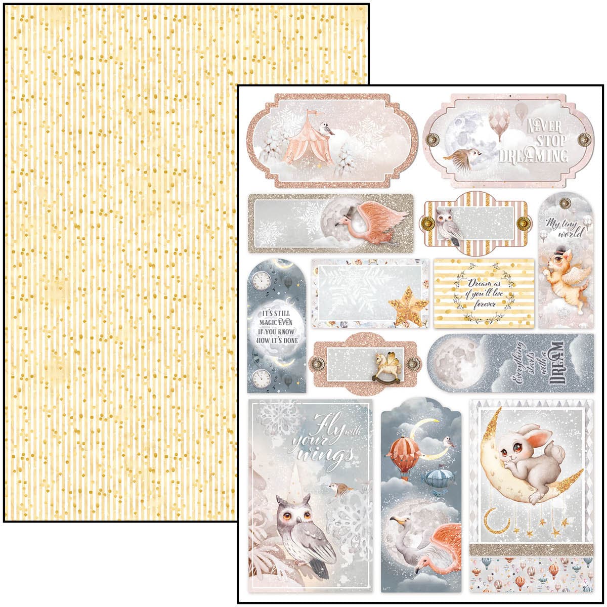 Bloc créatif Dreamland A4 9 feuilles/paquet