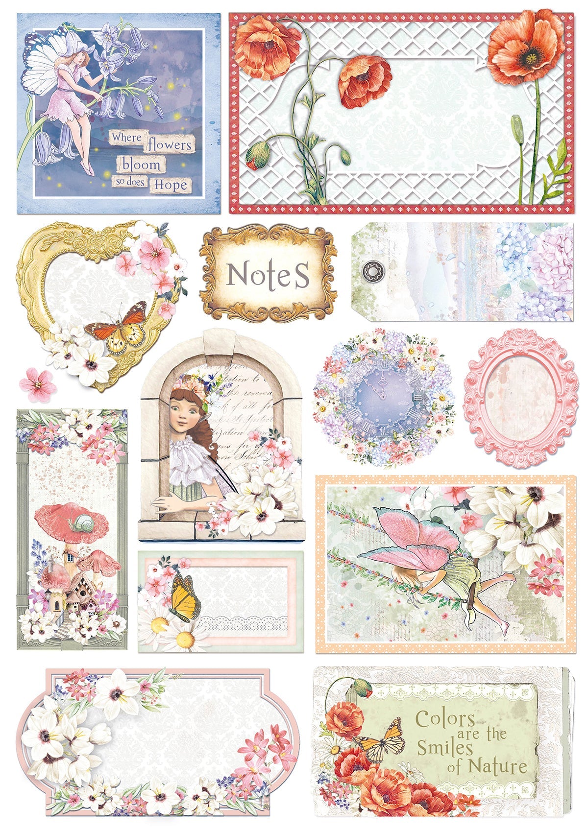 Ciao Bella Enchanted Land Bloc Créatif A4 9 feuilles/paquet