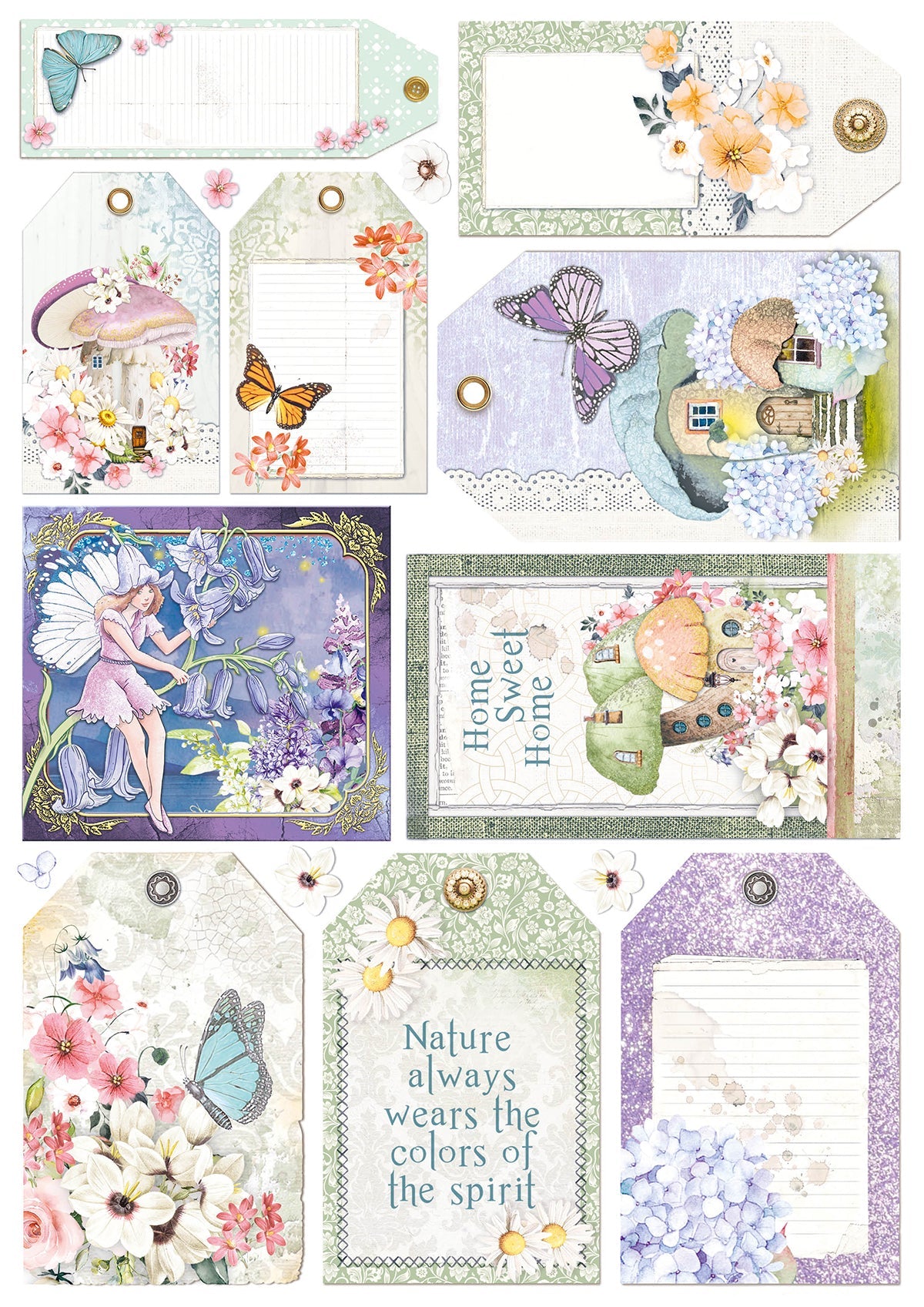Ciao Bella Enchanted Land Bloc Créatif A4 9 feuilles/paquet