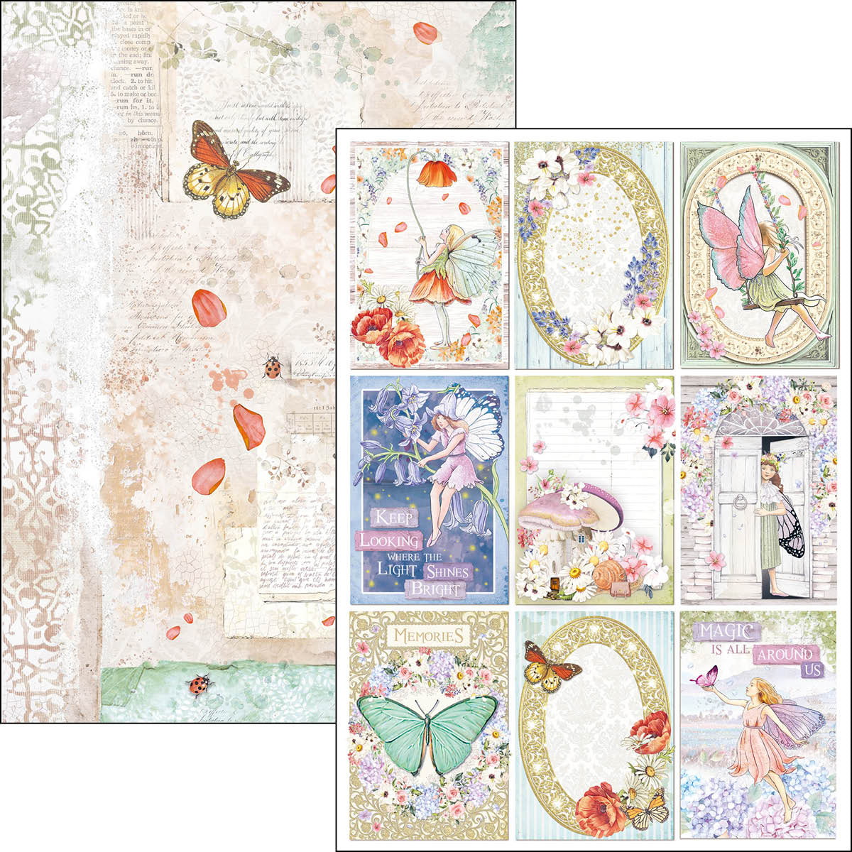 Ciao Bella Enchanted Land Bloc Créatif A4 9 feuilles/paquet