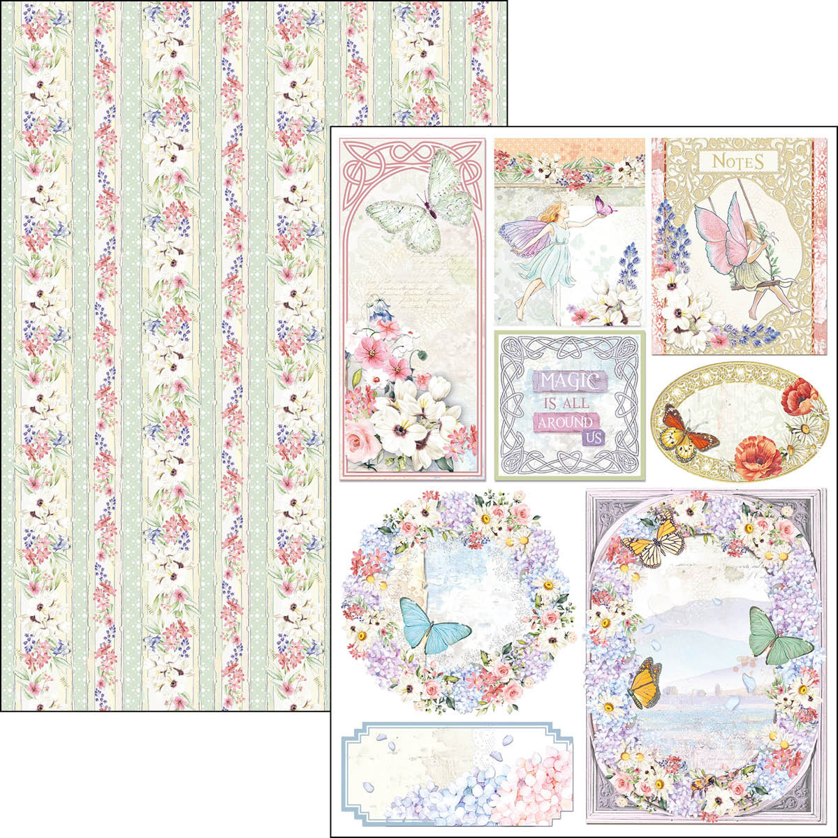 Ciao Bella Enchanted Land Bloc Créatif A4 9 feuilles/paquet