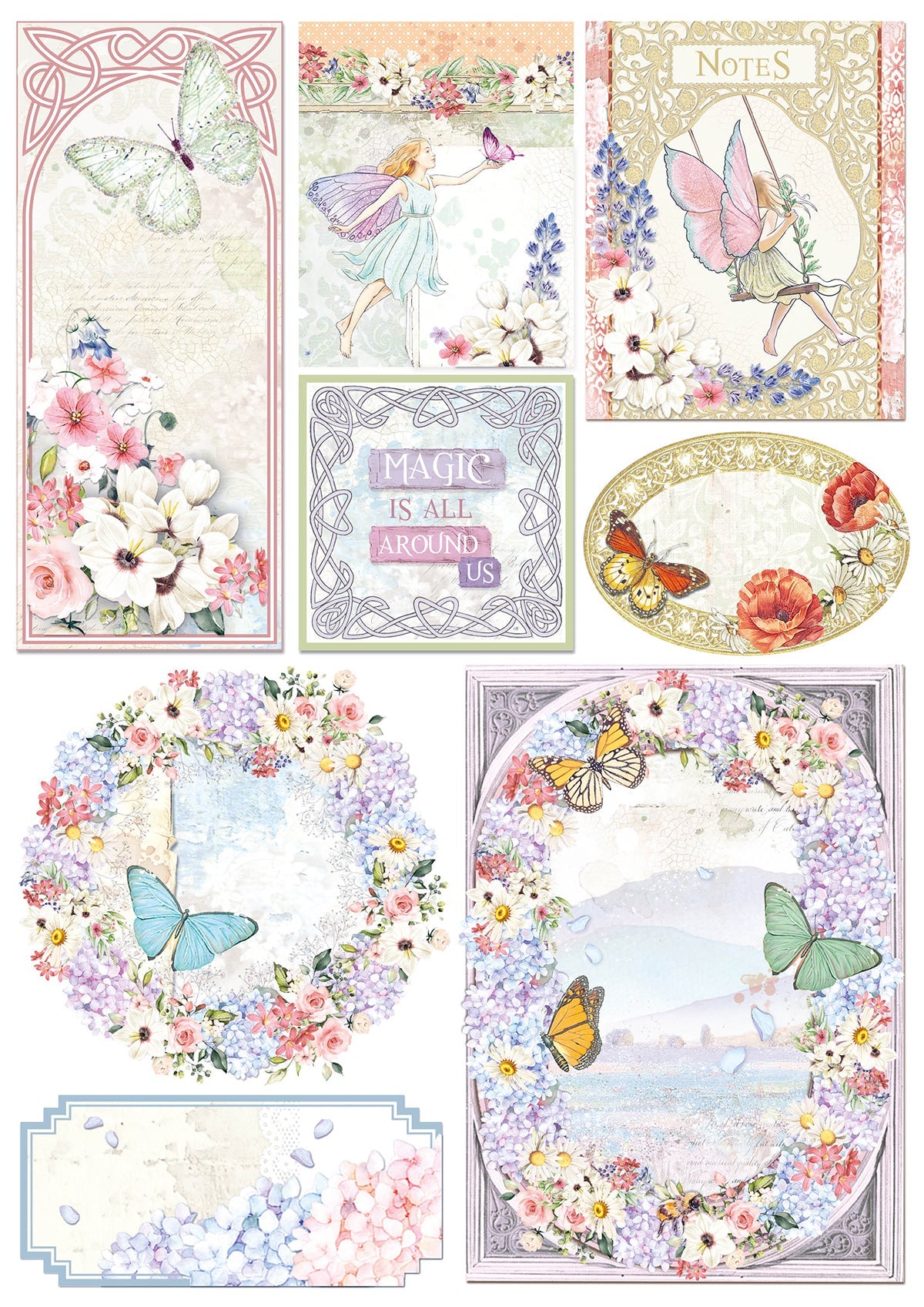 Ciao Bella Enchanted Land Bloc Créatif A4 9 feuilles/paquet