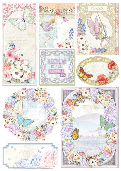 Ciao Bella Enchanted Land Bloc Créatif A4 9 feuilles/paquet
