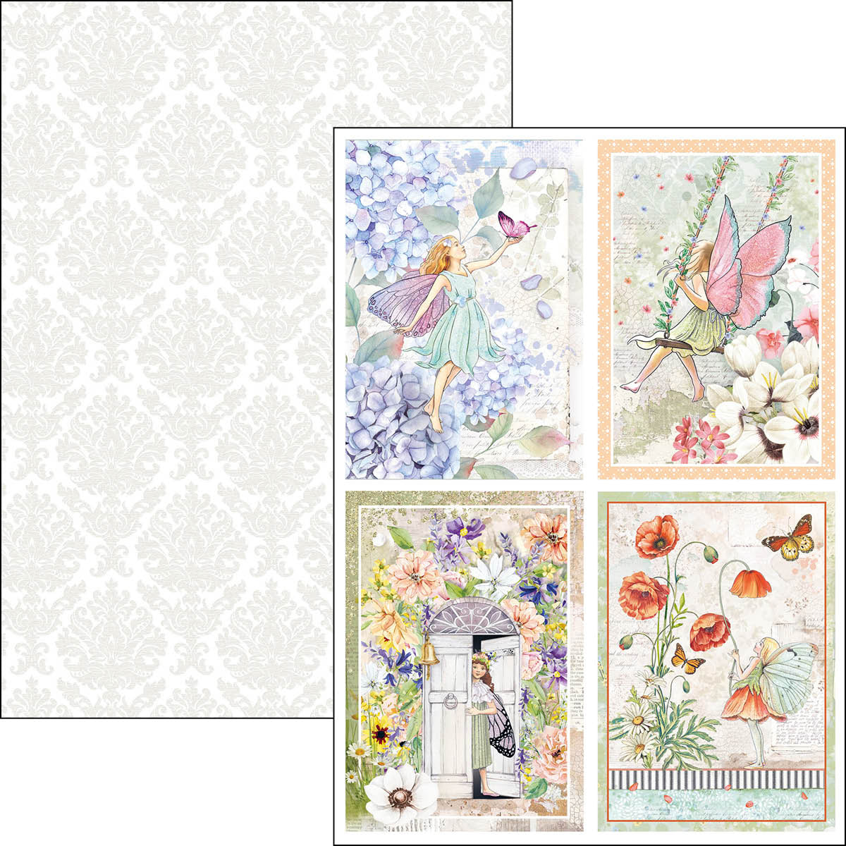 Ciao Bella Enchanted Land Bloc Créatif A4 9 feuilles/paquet