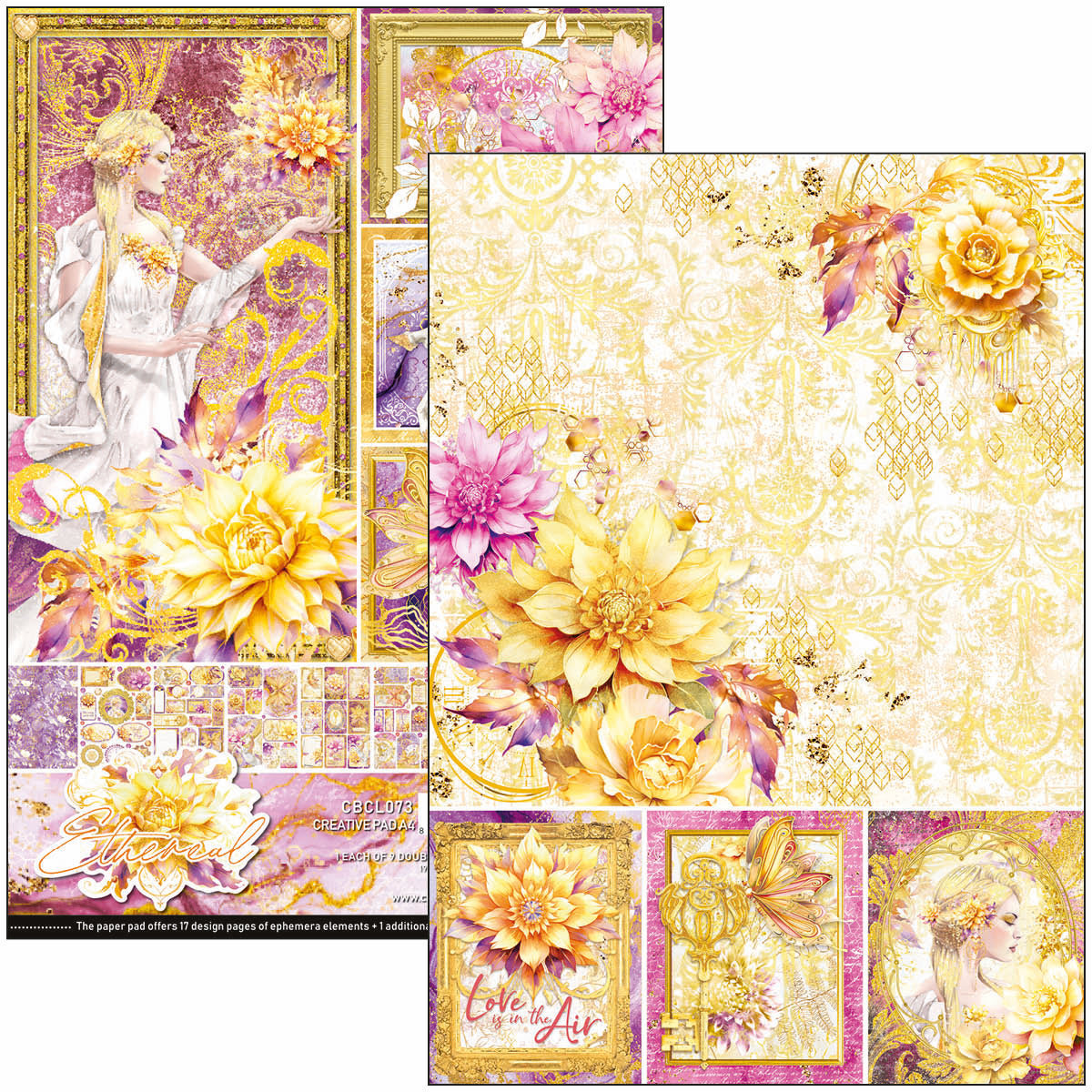 Bloc de création Ethereal A4 9 feuilles/paquet