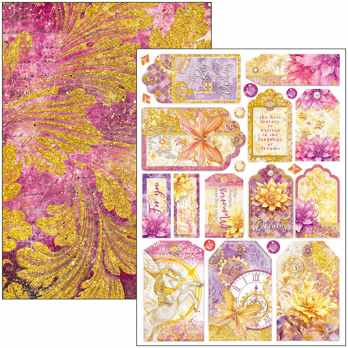 Bloc de création Ethereal A4 9 feuilles/paquet
