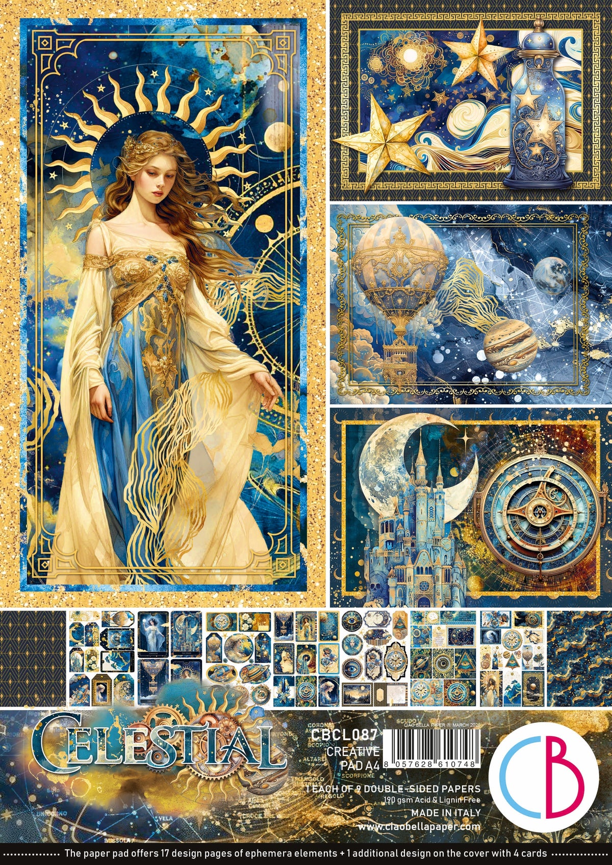 Celestial Creative Pad A4 9/Pkg