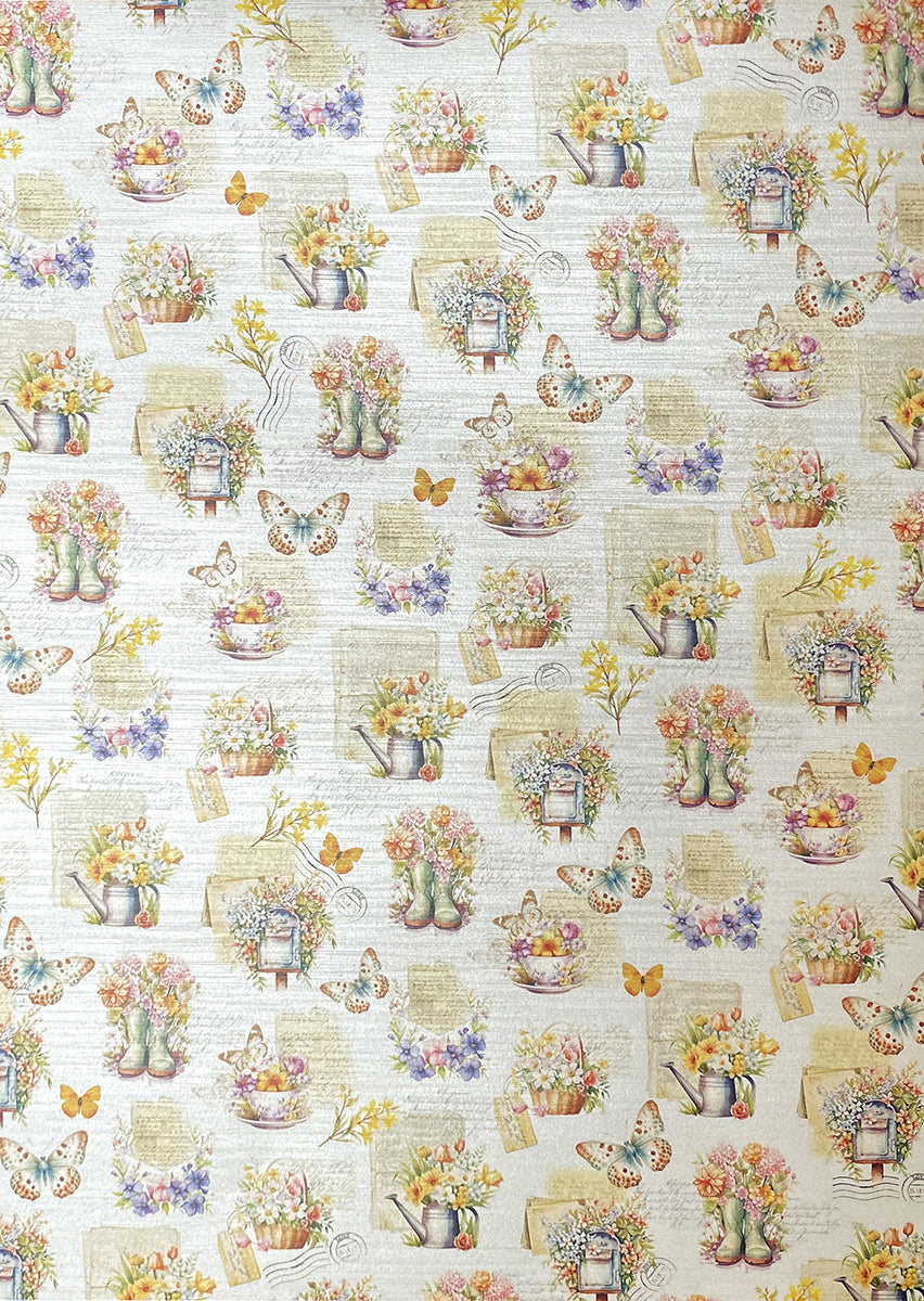 Papier perlé pour fleuriste de luxe A4 5/paquet