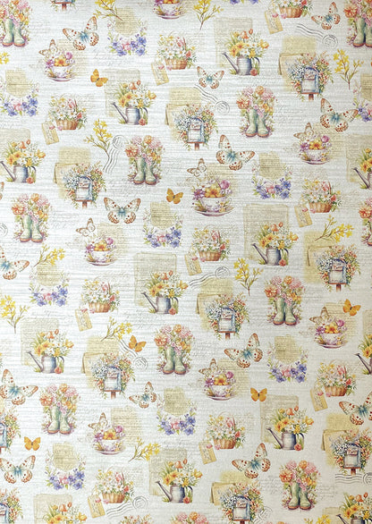 Papier perlé pour fleuriste de luxe A4 5/paquet