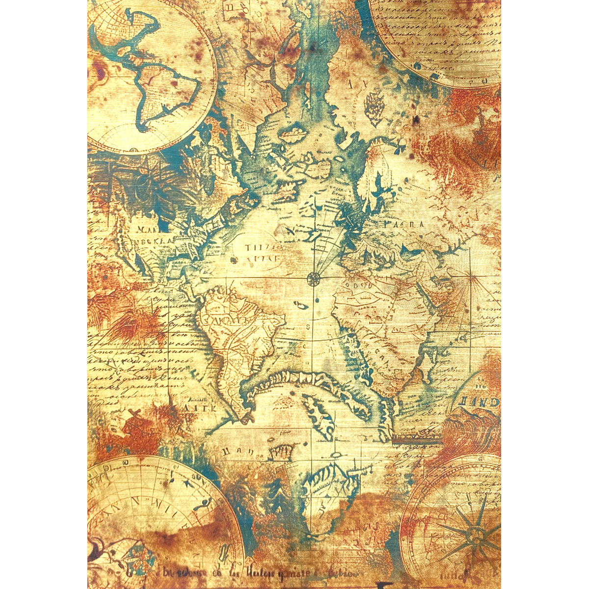 Papier de luxe Esprit de Voyage Or A4 5/Paquet