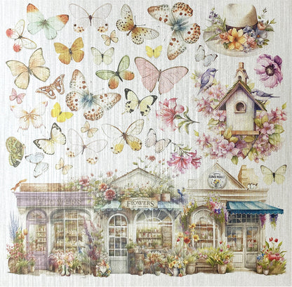 Deluxe Flower Shop Papier Poire 15,2x15,2 cm 5/Paquet